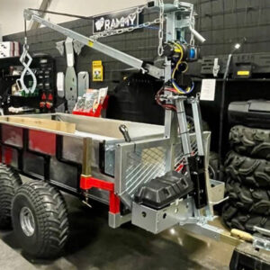 Timmervagn med insatsflak